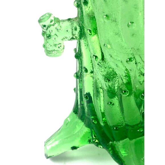 Northwood Glass Mold Green Glass Stump Creamer LG Wright Tree Trunk Pump - Picture 6 of 7